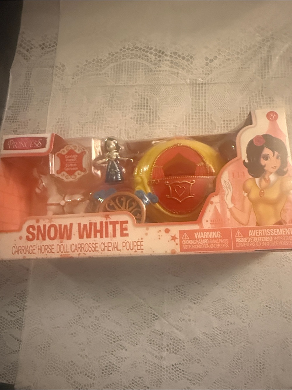 Prince Snow White Playset with Yellow & Red Carriage